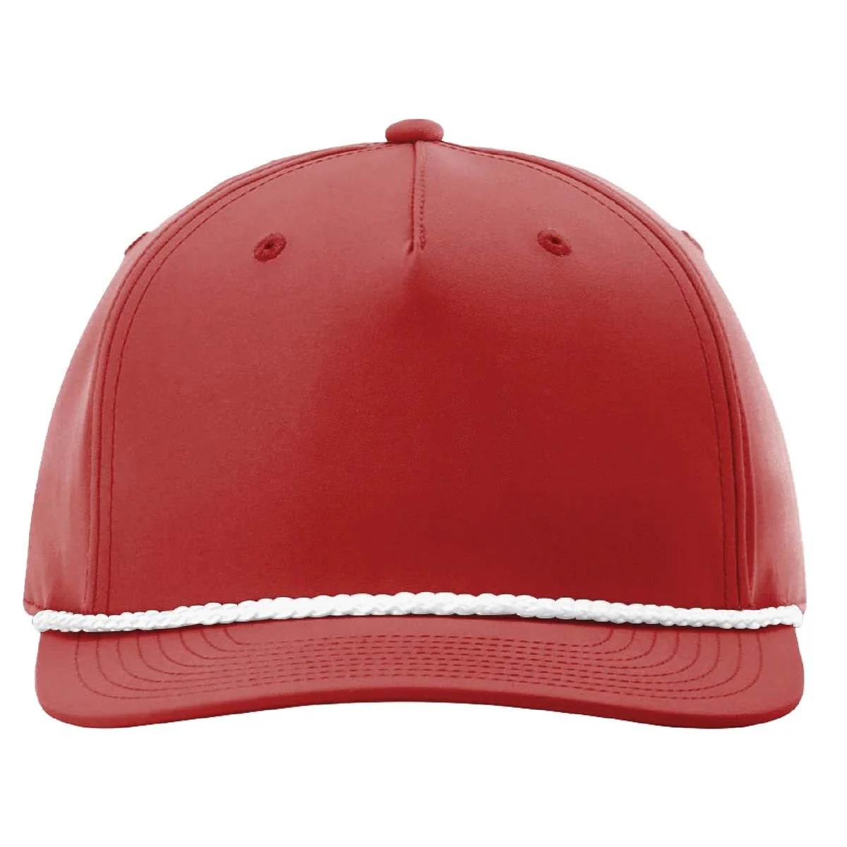 Richardson #258 Five Panel Rope Cap w/Leatherette Adhesive Patches or Embroidery